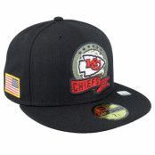 New Era - NFL Svart fitted Keps - Kansas City Chiefs M 59FIFTY NFL Salute To Service 22 Black/Camo Fitted @ Hatstore