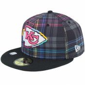 New Era - NFL Svart fitted Keps - Kansas City Chiefs NFL24 Crucial Catch 59FIFTY Tartarn/Black Fitted @ Hatstore