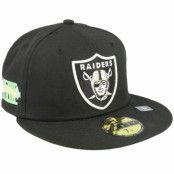 New Era - NFL Svart fitted Keps - Las Vegas Raiders 59FIFTY Citruspop Black/Lime Fitted @ Hatstore