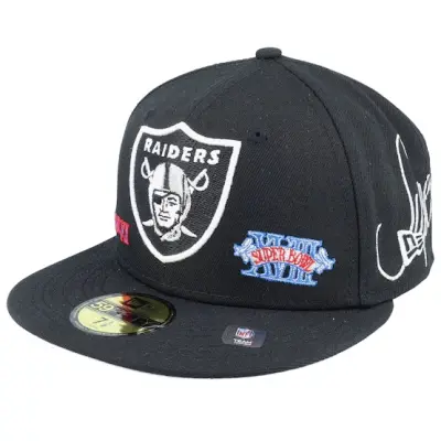 New Era - NFL Svart fitted Keps - Las Vegas Raiders 59FIFTY Historic Champs Black Fitted @ Hatstore
