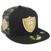 New Era - NFL Svart fitted Keps - Las Vegas Raiders Digi Camo Black/Camo Fitted @ Hatstore