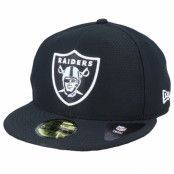 New Era - NFL Svart fitted Keps - Las Vegas Raiders Hex Tech NFL Black 59FIfty Fitted @ Hatstore