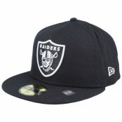 New Era - NFL Svart fitted Keps - Las Vegas Raiders NFL 59FIFTY Black Fitted @ Hatstore