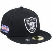 New Era - NFL Svart fitted Keps - Las Vegas Raiders Nfl Patch Up 59fifty Black Fitted @ Hatstore