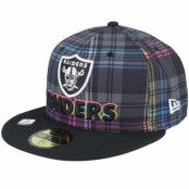 New Era - NFL Svart fitted Keps - Las Vegas Raiders Nfl24 Crucial Catch 59FIFTY Tartarn/Black Fitted @ Hatstore