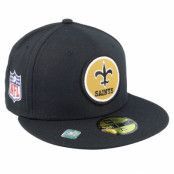 New Era - NFL Svart fitted Keps - New Orleans Saints NFL22 Sideline Historic 59FIFTY Black Fitted @ Hatstore