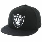 New Era - NFL Svart fitted Keps - Oakland Raiders Black Coll 59Fifty Black Fitted @ Hatstore