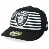 New Era - NFL Svart fitted Keps - Oakland Raiders Low Profile 59Fifty NFL Draft 2019 Black Fitted @ Hatstore