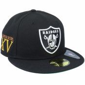 New Era - NFL Svart fitted Keps - Oakland Raiders Retro Sports 59Fifty Black Fitted @ Hatstore