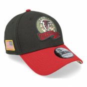 New Era - NFL Svart flexfit Keps - Atlanta Falcons M 39THIRTY NFL Salute To Service 22 Black/Red Flexfit @ Hatstore