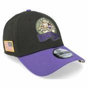 New Era - NFL Svart flexfit Keps - Baltimore Ravens M 3930 NFL Salute To Service 22 Black/Purple Flexfit @ Hatstore