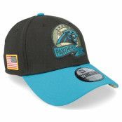 New Era - NFL Svart flexfit Keps - Carolina Panthers M 39THIRTY NFL Salute To Service 22 Black/Teal Flexfit @ Hatstore