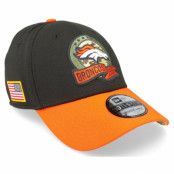 New Era - NFL Svart flexfit Keps - Denver Broncos M 39THIRTY NFL Salute To Service 22 Black/Orange Flexfit @ Hatstore