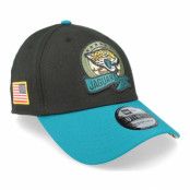 New Era - NFL Svart flexfit Keps - Jacksonville Jaguars M 39THIRTY NFL Salute To Service 22 Black/Teal Flexfit @ Hatstore