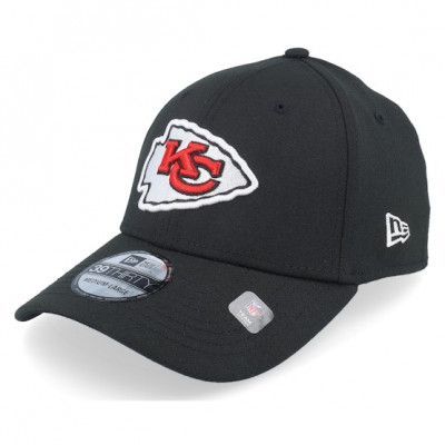 New Era - NFL Svart flexfit Keps - Kansas City Chiefs NFL Team Logo 39THIRTY Black Flexfit @ Hatstore