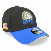 New Era - NFL Svart flexfit Keps - Los Angeles Rams M 39THIRTY NFL Salute To Service 22 Black/Royal Flexfit @ Hatstore