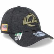 New Era - NFL Svart flexfit Keps - Los Angeles Rams Salute To Service 39Thirty NFL 20 Heather Black Flexfit @ Hatstore