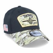 New Era - NFL Svart flexfit Keps - New Orleans Saints NFL21 Salute To Service 39THIRTY Black/Camo Flexfit @ Hatstore