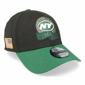 New Era - NFL Svart flexfit Keps - New York Jets M 39THIRTY NFL Salute To Service 22 Black/Green Flexfit @ Hatstore