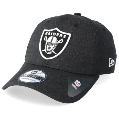 New Era - NFL Svart flexfit Keps - Oakland Raiders 39Thirty Essential HeatherBlack Flexfit @ Hatstore
