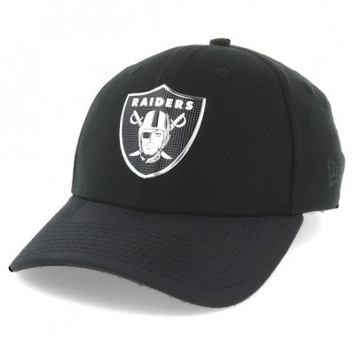 New Era - NFL Svart flexfit Keps - Oakland Raiders Black Coll 39Thirty Black Flexfit @ Hatstore