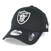 New Era - NFL Svart flexfit Keps - Oakland Raiders NFL Team Essential Stretch Black 39thirty Stretch Fit @ Hatstore