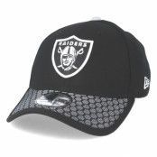 New Era - NFL Svart flexfit Keps - Oakland Raiders Sideline 39Thirty Black Flexfit @ Hatstore