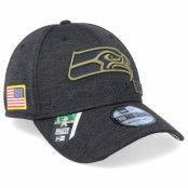 New Era - NFL Svart flexfit Keps - Seattle Seahawks  Salute To Service 39Thirty NFL 20 Heather Black Flexfit @ Hatstore