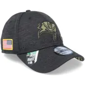 New Era - NFL Svart flexfit Keps - Tampa Bay Buccaneers Salute To Service 39Thirty NFL 20 Heather Black Stretch Fit @ Hatstore