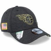 New Era - NFL Svart flexfit Keps - Tennessee Titans Salute To Service 39Thirty NFL 20 Heather Black Flexfit @ Hatstore