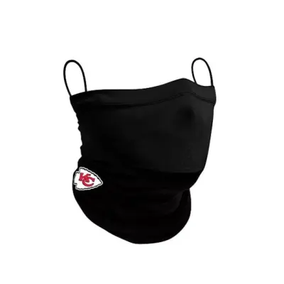 New Era - NFL Svart Mask - Kansas City Chiefs 1-Pack Black Neck Gaiter @ Hatstore