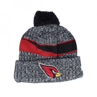 New Era - NFL Svart pom Beanie - Arizona Cardinals Sport Knitted NFL Sideline 23 Black Pom @ Hatstore