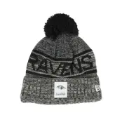 New Era - NFL Svart pom Beanie - Baltimore Ravens NFL 25 Sideline Cold Weather Sport Knit Black/Grey Pom @ Hatstore