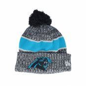 New Era - NFL Svart pom Beanie - Carolina Panthers Sport Knitted NFL Sideline 23 Black Pom @ Hatstore