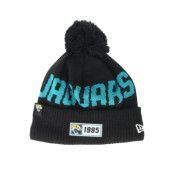 New Era - NFL Svart pom Beanie - Jacksonville Jaguars On Field 19 Sport Knit Black/Teal Pom @ Hatstore