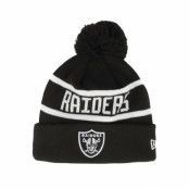 New Era - NFL Svart pom Beanie - Las Vegas Raiders Otc NFL Jake Black Pom @ Hatstore