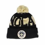 New Era - NFL Svart pom Beanie - New Orleans Saints NFL 20 On field Sport Knit OFC Black Pom @ Hatstore