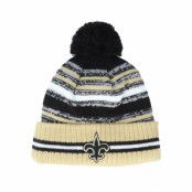 New Era - NFL Svart pom Beanie - New Orleans Saints NFL21 Sport Knit Black/Natural Pom @ Hatstore