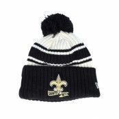 New Era - NFL Svart pom Beanie - New Orleans Saints NFL22 Sideline Sportknit Black Pom @ Hatstore