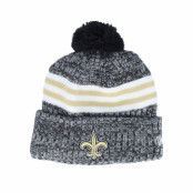 New Era - NFL Svart pom Beanie - New Orleans Saints Sport Knitted NFL Sideline 23 Black Pom @ Hatstore