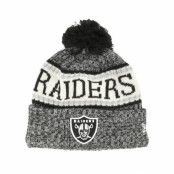 New Era - NFL Svart pom Beanie - Oakland Raiders Sport Knit Black Pom @ Hatstore