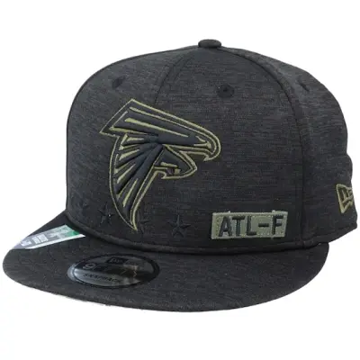 New Era - NFL Svart snapback Keps - Atlanta Falcons Salute To Service NFL 20 Heather Black Snapback @ Hatstore