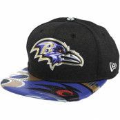 New Era - NFL Svart snapback Keps - Baltimore Ravens Draft 2017 9Fifty Heather Black Snapback @ Hatstore