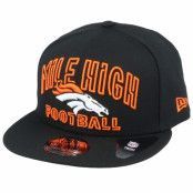 New Era - NFL Svart snapback Keps - Denver Broncos NFL 20 Draft Alt 9Fifty Black Snapback @ Hatstore