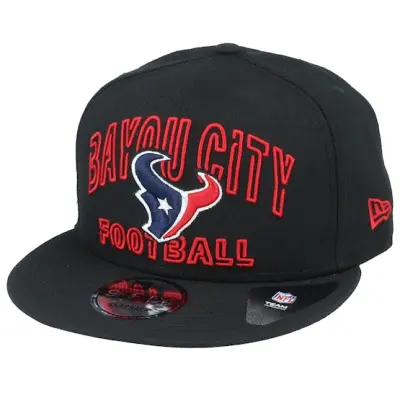 New Era - NFL Svart snapback Keps - Houston Texans NFL 20 Draft Alt 9Fifty Black Snapback @ Hatstore