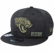 New Era - NFL Svart snapback Keps - Jacksonville Jaguars Salute To Service NFL 20 Heather Black Snapback @ Hatstore