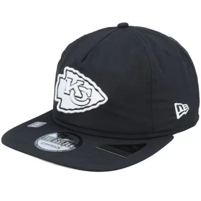 New Era - NFL Svart snapback Keps - Kansas City Chiefs Everyday Nylon Black Strapback @ Hatstore