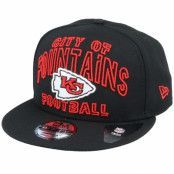 New Era - NFL Svart snapback Keps - Kansas City Chiefs NFL 20 Draft Alt 9Fifty Black Snapback @ Hatstore