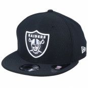 New Era - NFL Svart snapback Keps - Las Vegas Raiders Hex Tec 9Fifty Dark Black/White Snapback @ Hatstore