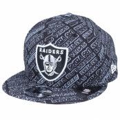 New Era - NFL Svart snapback Keps - Las Vegas Raiders M 9Fifty Allover B6 Black Snapback @ Hatstore